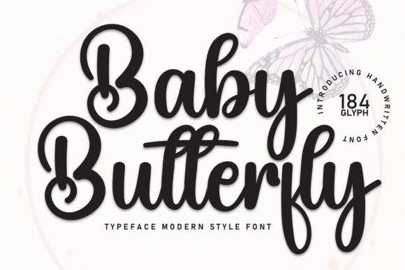 Baby Butterfly Font - Featured Image