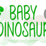 Baby Dinosaur Font - Featured Image