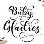 Baby Gladies Font - Featured Image
