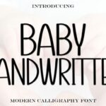 Baby Handwritten Font - Featured Image