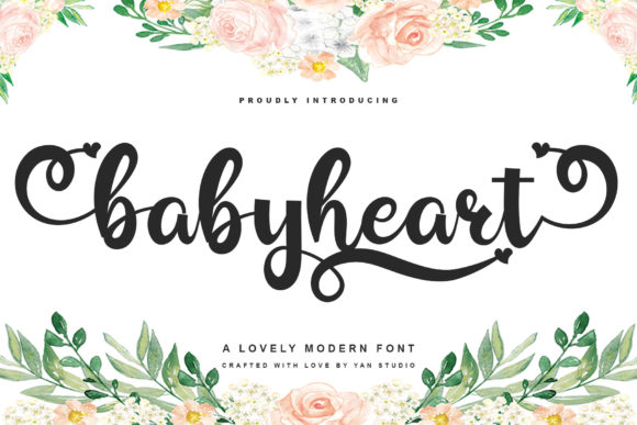 Baby Heart Font - Featured Image