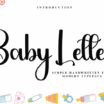 Baby Letter Font - Featured Image