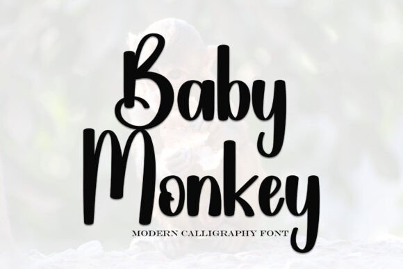 Baby Monkey Font - Featured Image