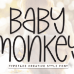 Baby Monkey Font - Featured Image