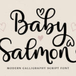 Baby Salmon Script Font - Featured Image