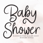 Baby Shower Font - Featured Image