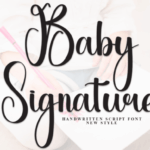 Baby Signature Font - Featured Image