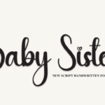 Baby Sister Font - Featured Image