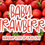 Baby Strawberry Font - Featured Image