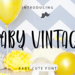Baby Vintage Font - Featured Image
