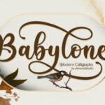 Babylone Script Font - Featured Image
