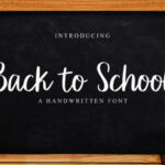 Back to School Font - Featured Image