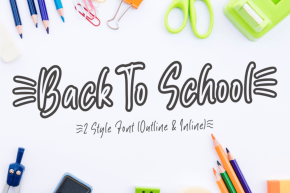 Back to School Font - Featured Image
