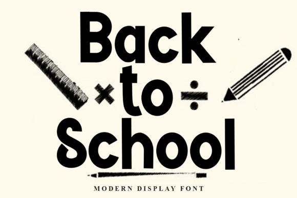 Back to School Font - Featured Image