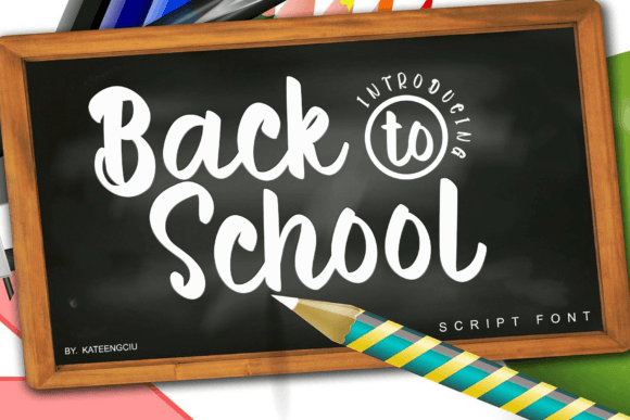 Back to School Font - Featured Image