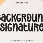 Background Signature Font - Featured Image