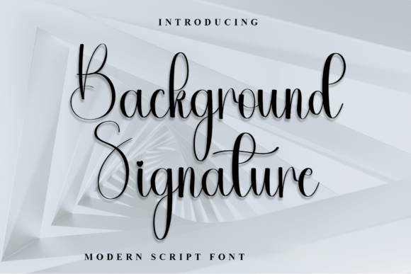 Background Signature Font - Featured Image