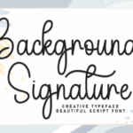 Background Signature Font - Featured Image