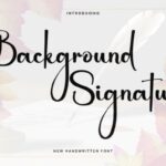 Background Signature Font - Featured Image