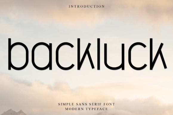 Backluck Font - Featured Image