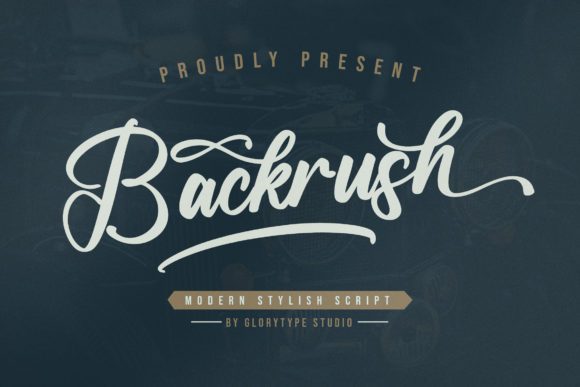 Backrush Font - Featured Image