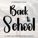 Backtoschool Font - Featured Image