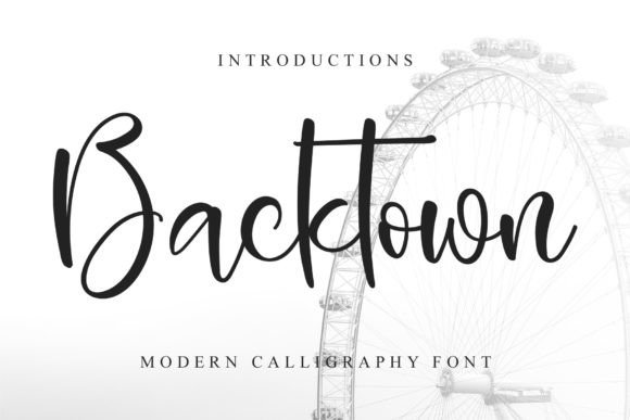 Backtown Font - Featured Image