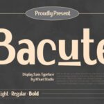 Bacute Font - Featured Image