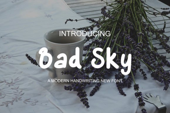 Bad Sky Font - Featured Image