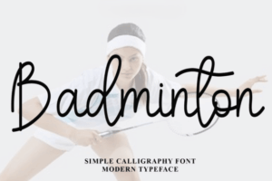 Badminton Font - Featured Image