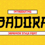 Badora Faux Japanese Font - Featured Image