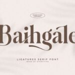 Baihgale Font - Featured Image