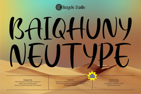 Baiqhuny Font - Featured Image
