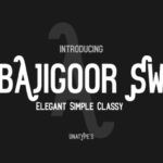 Bajigoor SW Font - Featured Image