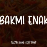 Bakmi Enak Font - Featured Image