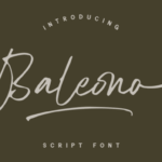 Baleono Font - Featured Image