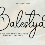 Balestya Font - Featured Image