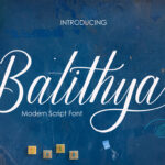 Balithya Font - Featured Image