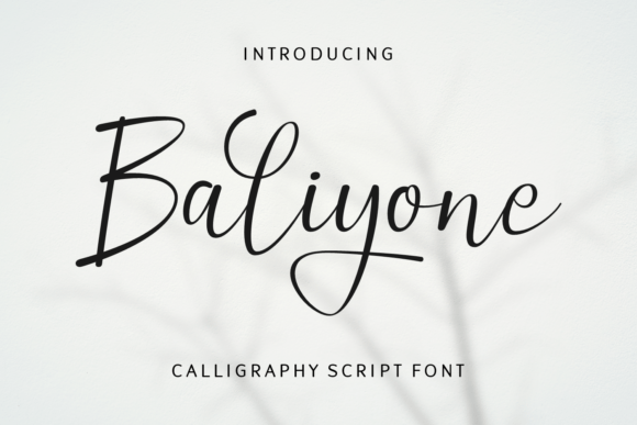 Baliyone Font - Featured Image
