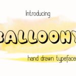 Balloony Font - Featured Image