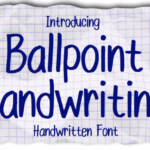 Ballpoint Handwriting Font - Featured Image