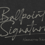 Ballpoint Signature Font - Featured Image