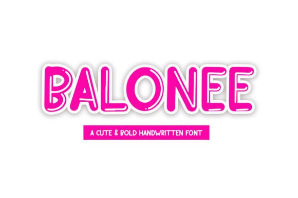 Balonee Font - Featured Image