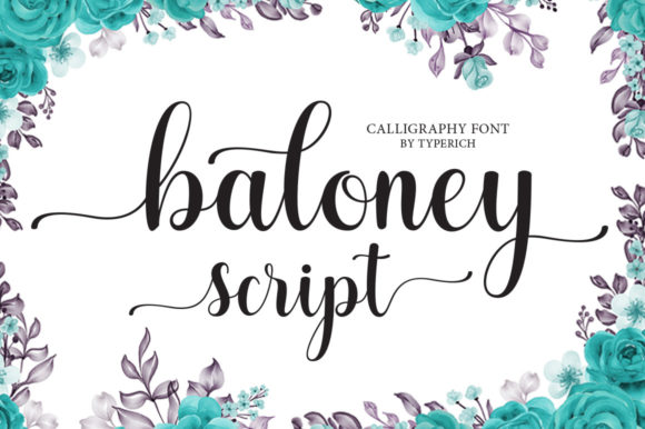 Baloney Script Font - Featured Image