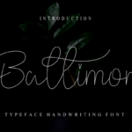 Baltimore Font - Featured Image