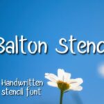 Balton Stencil Font - Featured Image