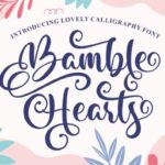 Bamble Hearts Font - Featured Image