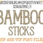 Bamboo Sticks Font - Featured Image