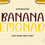 Banana Lemonade Font - Featured Image
