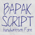 Bapak Script Font - Featured Image